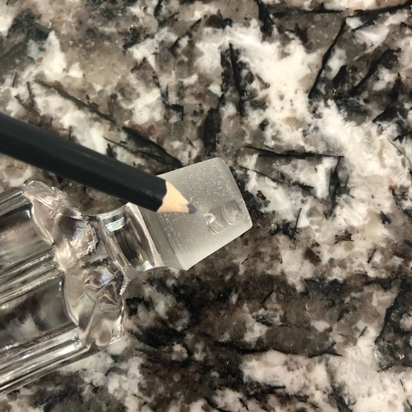 BOURBON Decanter & Shot Glasses Vintage Heavy Clear Glass Embossed Etched - Picture 10 of 10